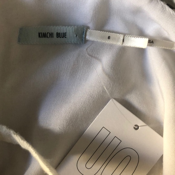 Urban Outfitters White Eyelet Dress Size 6 - Picture 6 of 7